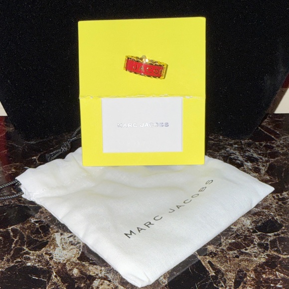 Marc Jacobs Red and Gold Ring - Picture 2 of 4